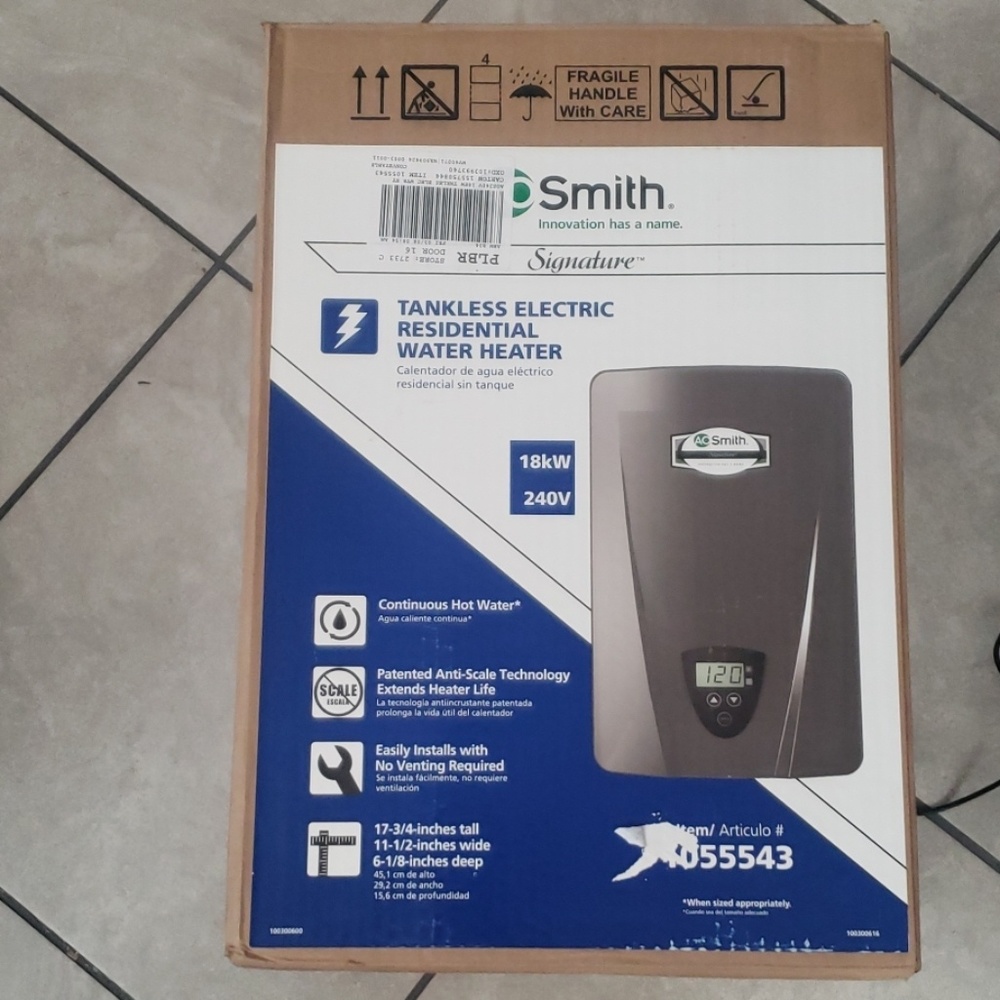Tankless Electric water heater